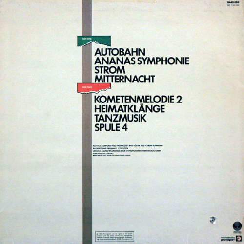 Kraftwerk - Elektro Kinetik - back cover